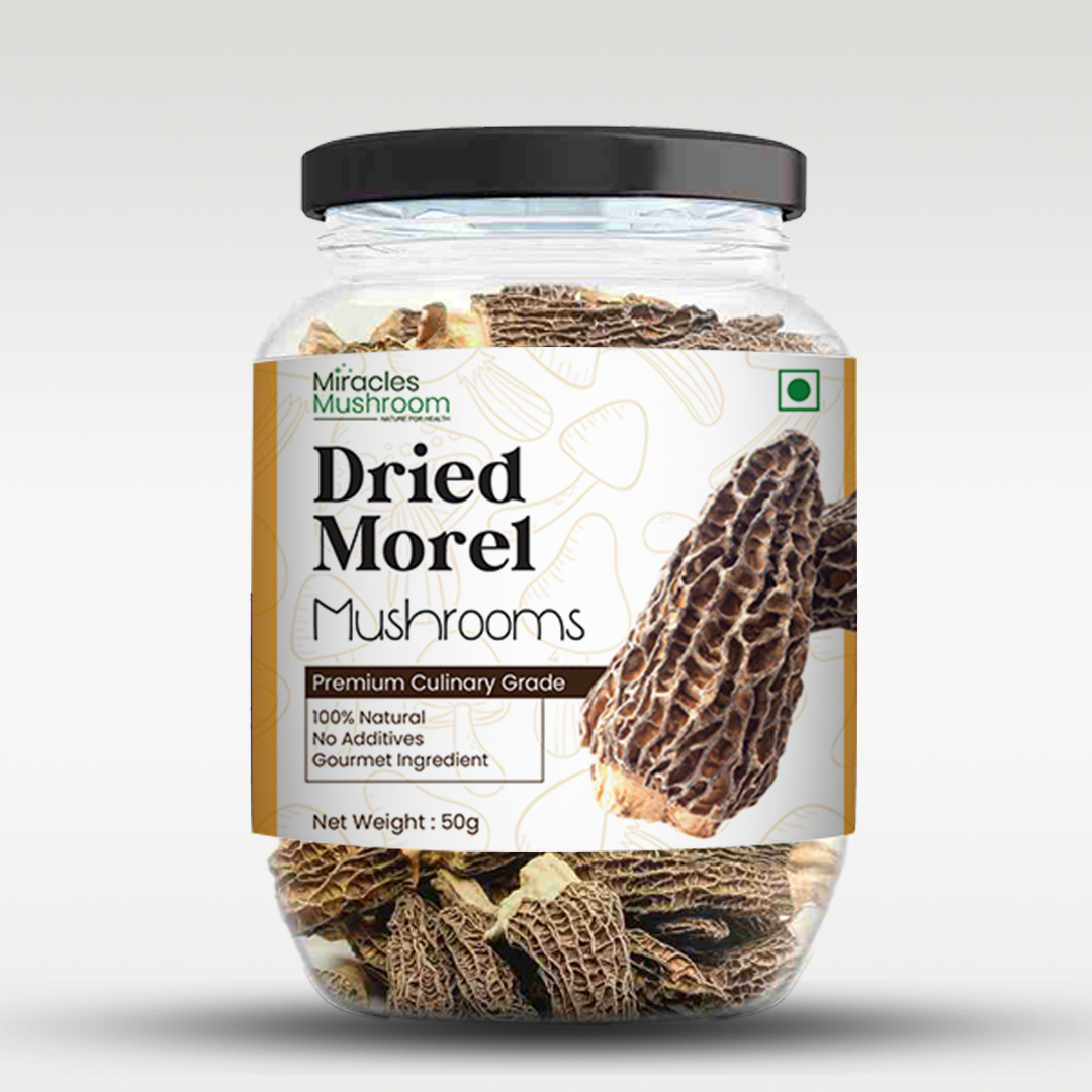 Miracles Mushroom's Dried Morel (Gucchi) Mushrooms 50g
